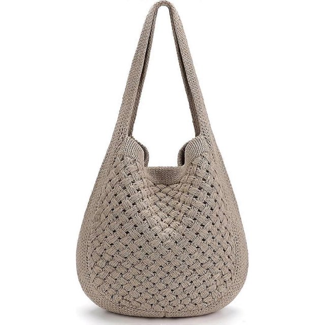 Crochet Bags for Women Summer Beach Tote Bag Aesthetic Tote Bag Hippie Bag Knit Bag