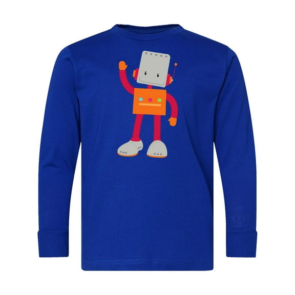 Inktastic Cute Robot, Silly Robot, Funny Robot, Robotics Long Sleeve Youth T-Shirt
