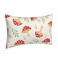 thumbnail image 2 of Balery Cartoon Flat Mushrooms Bedding Queen Pillow Cases - Envelope Closure - Soft Brushed Microfiber Fabric - Shrinkage and Fade Resistant Pillow Cases-16"x24", 2 of 9