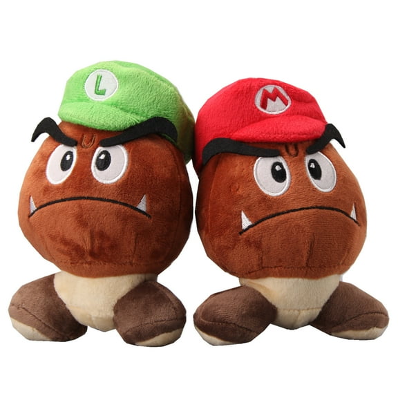 uiuoutoy Goomba with  HAT 6'' Plush Toy 2 pcs/set