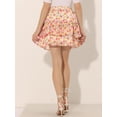 thumbnail image 4 of Minifalda Floral Tipo Patinadora Allegra K Multicolor S, 4 of 6