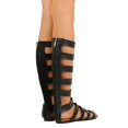 thumbnail image 3 of DbDk EH84 Leatherette Open Toe Knee High Strappy Gladiator Sandal, 3 of 3