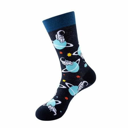 

MRULIB accessories Autumn And Winter Warm Medium Tube Socks Printed Cartoon Socks Socks F