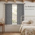 thumbnail image 3 of Rustic Floral Sheer Curtains 63 Inch Length 2 Panels Set, Boho Minimalist Flowers Pattern Black Voile Window Treatment Rod Pocket Curtains Sheers Drapes for Bedroom/Living Room/Kitchen 52x"63"x2, 3 of 8