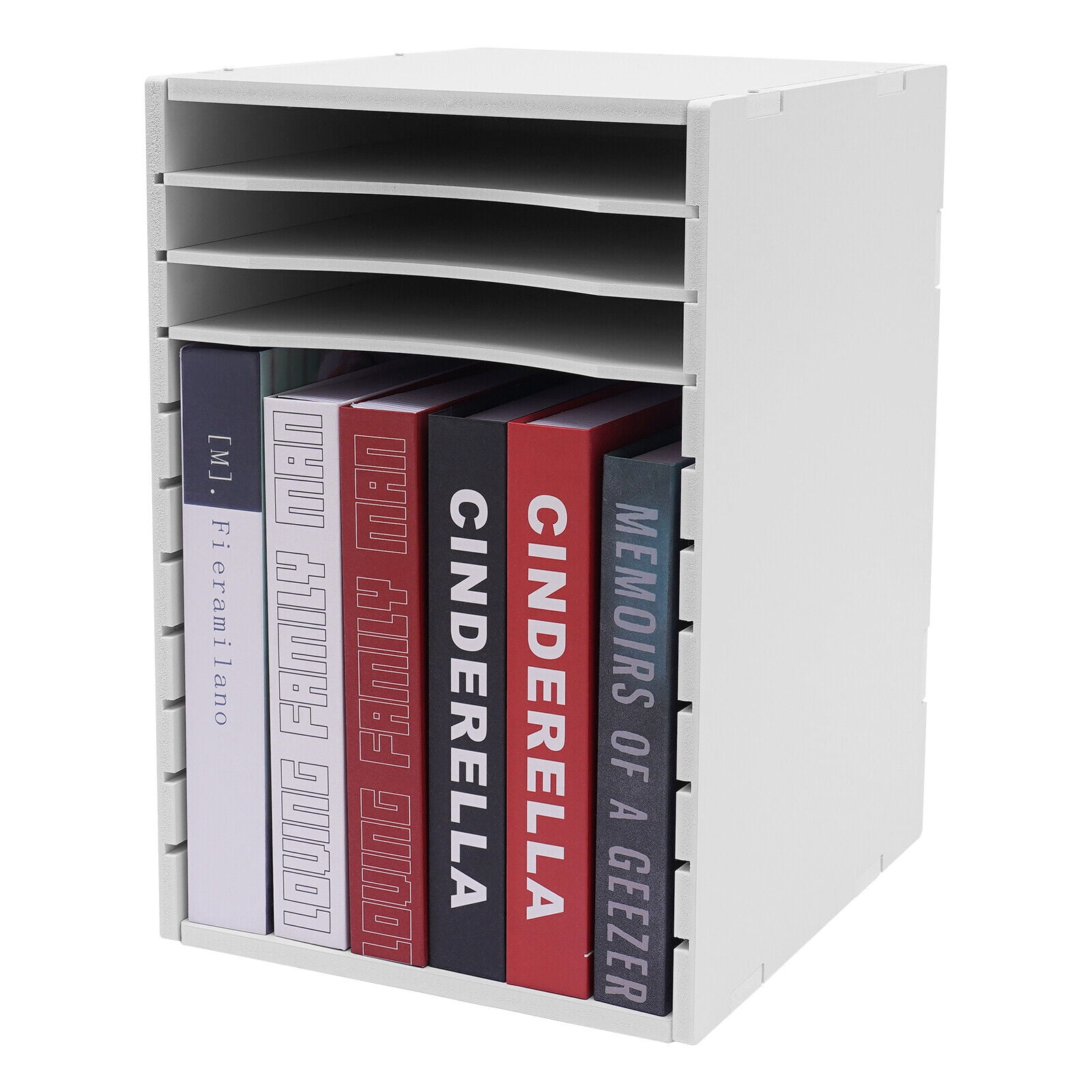 11Tier Desk Paper Manager Office Organizer Rack Space-saving Large Capacity Tabletop File Storage Cabinet