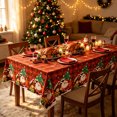thumbnail image 4 of SLYNSHome Tablecloth For Christmas,Santa Claus Aluminum Foil Waterproof And Oilproof Xmas Table Cover, Holiday Party Decorations 137X183cm, 4 of 6