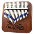thumbnail image 4 of 17 Teclas Piano Finger Madera Instrumento Musical Caja De Música Caja de música marrón Yuyangstore piano de pulgar kalimba, 4 of 5