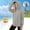 Gray, variant on Girls Sun Protection Jackets, UPF 50+ Full Zip Lightweight Long Sleeve Kids Rash Guard Outerwear with Hood White Size 1-4 T