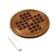 thumbnail image 1 of Juego de mesa solitario de madera, juguete de rompecabezas de solitario Peg, juego mental de ajedrez de mármol para adultos, 1 , niños, familia, 1 of 9