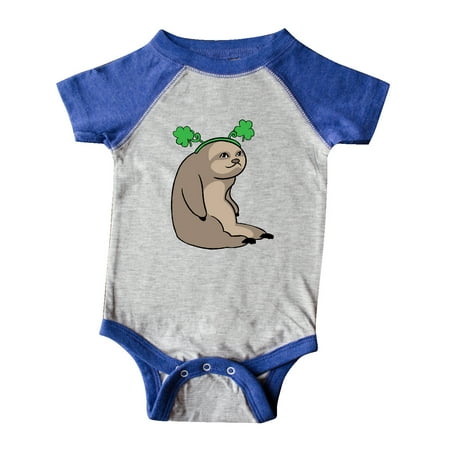 

Inktastic St. Patrick s Day Sloth with Shamrocks Gift Baby Boy or Baby Girl Bodysuit