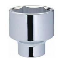 Westward Socket, Steel, Chrome, 1 1/2 in 10E282