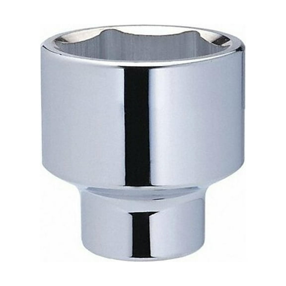 Westward Socket, Steel, Chrome, 1 1/2 in 10E282