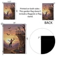 thumbnail image 5 of TiniDecor Zombie Bungee Garden Flag – 36”x60” Halloween Horror Outdoor Decor, Spooky Cliff Scene, 5 of 5