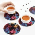 thumbnail image 5 of Disketp Cartoon Big-Eyed Dog Funny Coasters,6 Pcs Leather Coasters with Holder, Perfect Housewarming Hostess Gifts,Protect Furniture from Water Marks Scratch and Damage, 5 of 5
