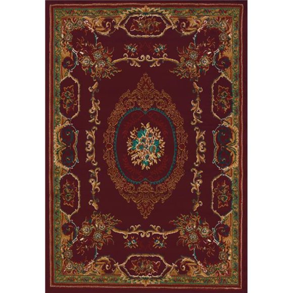 United Weavers 940 38134 24 1 ft. 10 in. x 3 ft. Manhattan Lexington Accent Rug, Burgundy