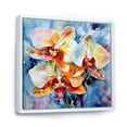 thumbnail image 2 of Designart "Dreamy And Colorful Orchid Beauty" Orchids Floater Framed Wall Decor, 2 of 5