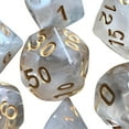 thumbnail image 4 of 7x Acrylic Polyhedral Party Game for Math Teaching Bar Family Gathering Party , White, 4 of 4