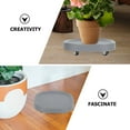 thumbnail image 6 of TEHAUX Flowerpot Trays Plastic Grey 2Pcs 11.2X11.2X1.8in For Garden Use, 6 of 6