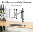thumbnail image 4 of Support de Bureau Debout pour Moniteur d'Ordinateur LCD Simple, Support Surélevé pour Écran avec Rotation Pivotante à Hauteur Réglable et Base Vesa mm, 4 of 8