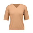thumbnail image 4 of Shirts for Women, Women's Round Neck Short Sleeved Loose T Shirt with A Knit Bottom Short Top Gold S, 4 of 9