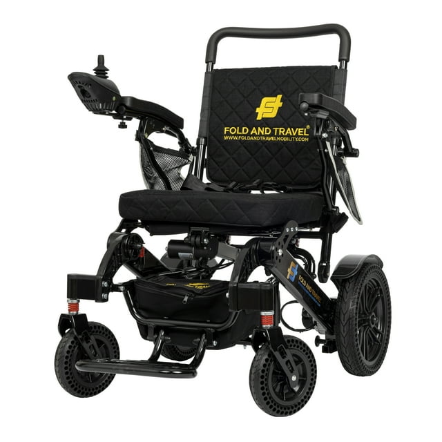 Fauteuil Roulant Électrique de Voyage Léger Haut de Gamme à Pliage Automatique, Fauteuil Roulant Électrique à Pliage Automatique