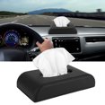 thumbnail image 3 of Car Napkin Boxes, PU Leather Car Tissue Boxes Dispenser Napkin Paper Towel Holder Multi-Functional Parts, 3 of 5