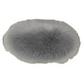 thumbnail image 1 of keepw Stool Cushion Diameter 30cm Seat Pad Anti-Slide Solid Color Warm Carpet Living Room Bedroom Bench Dressing Table Room Gray, 1 of 6