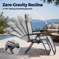 thumbnail image 6 of Alvantor 2-Pack Zero Gravity Lounge Chairs, Portable Recliner Beach Camping Patio Outdoor Folding Lounge Chair with Pillow & Cup Holder, 6 of 7