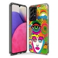 thumbnail image 3 of MUNDAZE Samsung Galaxy Z Fold 4 Shockproof Clear Hybrid Protective Phone Case Neon Rainbow Psychedelic Trippy Hippie Daydream, 3 of 5
