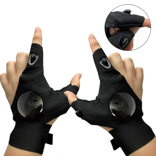 Unbranded Led Flashlight Glove Waterproof Outdoor Night Light Fishing Glove (Both Hands)