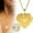 Gold, variant on Heart Locket Necklace For Women Personalized Picture Vine Floral Engraved Mothers Day Valentines Gift Birthday Keepsake Photo Jewelry