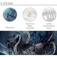 thumbnail image 5 of Octopus Pirate Ship Shower Curtain 72Wx72H Nautical Ocean Kraken Sea Waves Kids Boys Man Bathroom Curtain Set Vintage Sailboat Navy Moon Night Bath Curtain Fabric Bathroom Decor with 12 Hooks, 5 of 5