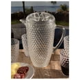 thumbnail image 5 of Kitchen Utensil Set 2.5 Quarts Water Pitcher with Lid, Diamond Cut Unbreakable Plastic Pitcher, Drink Pitcher, Juice Pitcher with Spout BPA Free,Kitchen Sink Caddy, 5 of 5