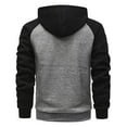 thumbnail image 5 of Wuxian Sweatshirt For Men Zip Up Hood Long Sleeve Color Block Sport Hoodie Cardigan Sweatshirt With Pocket Loose Fit Fall Winters,Bk3,S, 5 of 5