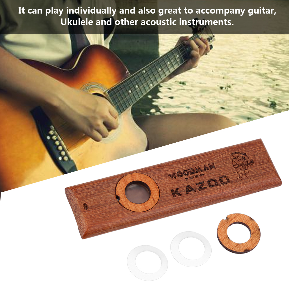 Kazoo En Alliage D'Aluminium Violet Avec 5 Membranes - Instrument De Musique Fun Pour Ukulélé Et Guitare