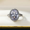 thumbnail image 3 of Regalo Piedra Mujeres Anillo Joyería Compromiso Blanco Anillos de boda, 3 of 7
