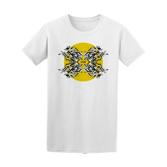 Abstract Symmetric Yellow Circle Tee Men's -Image by Shutterstock