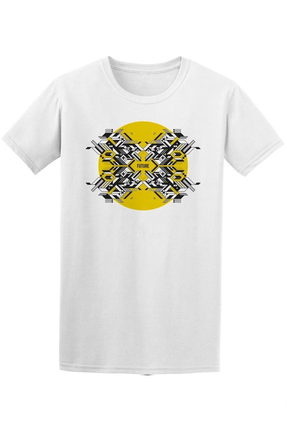 Abstract Symmetric Yellow Circle Tee Men's -Image by Shutterstock
