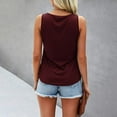 thumbnail image 4 of gakvbuo Summer Tank Top for Womens 2025 Summer Fashion Women'S Summer Casual Solid Button Tank Tops Sleeveless Blouse, 4 of 7