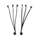 thumbnail image 5 of Caja Cable divisor del ventilador 2pcs A 3x 3pin Fan Divisor Cable de Alimentación Con Manguito Para Pc Magideal Caja Cable divisor del ventilador, 5 of 7