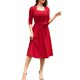 thumbnail image 3 of Vestido de Verano con Cuello en V, Elegante Plisado Casual, Vestido sin Mangas para Mujeres, 3 of 8