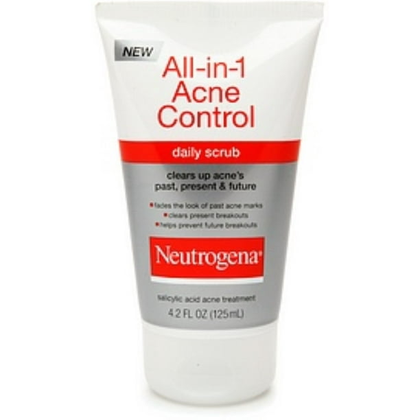 Neutrogena Allin1 Acne Control Daily Scrub 4.20 oz (Pack of 2