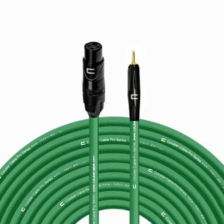 Coluber Cable Unbalanced XLR Female Cable to 3.5 TS Male - 3-Pin Connector