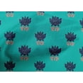 thumbnail image 4 of oneOone Tissu Popeline de Coton Feuilles & Lotus Tissu Imprimé Bloc BTY 42 Pouces de Large, 4 of 4