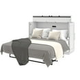 thumbnail image 3 of Bestar Pur Queen Cabinet Bed with Mattress in White, 3 of 13