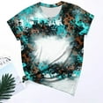 thumbnail image 2 of GERsome Womens Plus Size Tie Dye Tops Tunic Short Sleeve Crew Neck Shirts Casual Soft Blouse, 2 of 4