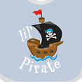 thumbnail image 4 of Inktastic Lil' Pirate Pirate Ship, Blue Bandana Boys or Girls Baby Bib, 4 of 4