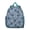 Blue-green-35, variant on Cartoon Roaring Dino Student Backpack – Watercolor Dinosaur Artwork with Nature, Stars, and Hand-drawn Abstract Design