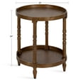 thumbnail image 2 of Kate and Laurel Bellport Farmhouse Side Table, 20 x 20 x 24, Rustic Brown, Sophisticated Rustic End Table for Storage and Display, 2 of 8