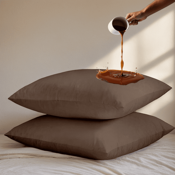Amorosa 6 Piezas Fundas de Almohadas Impermeable Protectores de Almohada Suaves y Acogedoras para el Hogar Dormitorio Hotel Café Estándar-50*80cm